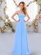 Sophisticated Sleeveless Lace Up Floor Length Ruching Quinceanera Court Dresses