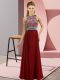 Sleeveless Beading Side Zipper Prom Evening Gown