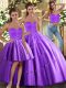 Dynamic Purple Sweetheart Lace Up Beading Quinceanera Dress Sleeveless