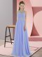 Chiffon Sleeveless Floor Length Prom Dresses and Beading