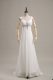 High Class White Chiffon Lace Up Straps Sleeveless Prom Gown Brush Train Beading