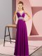 Cheap Chiffon Sleeveless Floor Length Prom Gown and Beading