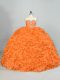 New Arrival Ball Gowns Sleeveless Orange Quince Ball Gowns Lace Up