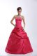 Taffeta Sweetheart Sleeveless Lace Up Appliques Quinceanera Dresses in Hot Pink