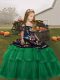 Custom Made Ball Gowns Girls Pageant Dresses Green Straps Tulle Sleeveless Floor Length Lace Up Custom Made Ball Gowns Girls Pageant Dresses Green Straps Tulle Sleeveless Floor Length Lace Up