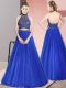 Fabulous Sleeveless Backless Floor Length Beading Prom Dress