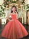 Fashion Rust Red Sleeveless Beading Floor Length Child Pageant Dress Fashion Rust Red Sleeveless Beading Floor Length Child Pageant Dress
