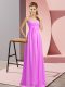 Lilac Empire Beading Dress for Prom Lace Up Chiffon Sleeveless Floor Length Lilac Empire Beading Dress for Prom Lace Up Chiffon Sleeveless Floor Length