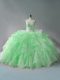 Sweetheart Sleeveless Lace Up Quinceanera Dresses Organza