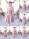 Cheap Sleeveless Belt Lace Up Quinceanera Court of Honor Dress