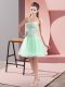 Tulle Sweetheart Sleeveless Zipper Beading Prom Dress in Apple Green