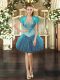 Sleeveless Beading and Ruffles Lace Up Party Dresses
