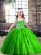Floor Length Ball Gowns Sleeveless Glitz Pageant Dress Lace Up