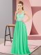 Clearance Floor Length Empire Sleeveless Apple Green Evening Dress Backless