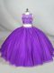 Enchanting Sleeveless Zipper Beading Ball Gown Prom Dress