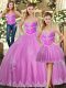 Cute Floor Length Lilac Quinceanera Gowns Sweetheart Sleeveless Lace Up