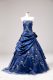 Floor Length Ball Gowns Sleeveless Blue Ball Gown Prom Dress Lace Up