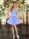 Ball Gowns Prom Dress Lavender Sweetheart Tulle Sleeveless Mini Length Lace Up
