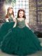 Nice Sleeveless Beading and Ruffles Lace Up Kids Formal Wear  Nice Sleeveless Beading and Ruffles Lace Up Kids Formal Wear