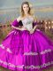 Ball Gowns 15th Birthday Dress Purple Sweetheart Satin Sleeveless Floor Length Lace Up