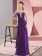 Graceful Purple Dress for Prom Prom and Party with Beading Sweetheart Sleeveless Zipper