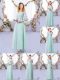 Fancy Light Blue Side Zipper Off The Shoulder Lace and Belt Quinceanera Court of Honor Dress Tulle Half Sleeves