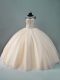 Sexy Scoop Sleeveless Tulle Quinceanera Gowns Beading Zipper Sexy Scoop Sleeveless Tulle Quinceanera Gowns Beading Zipper