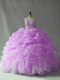 Best Selling Lilac Strapless Neckline Beading and Ruffles and Pick Ups Quinceanera Dress Sleeveless Lace Up Best Selling Lilac Strapless Neckline Beading and Ruffles and Pick Ups Quinceanera Dress Sleeveless Lace Up