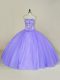 Lavender Strapless Lace Up Sequins Quinceanera Dress Sleeveless Lavender Strapless Lace Up Sequins Quinceanera Dress Sleeveless