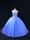 Best Selling Sweetheart Sleeveless Tulle 15th Birthday Dress Beading Lace Up