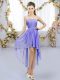 Sweetheart Sleeveless Chiffon Quinceanera Dama Dress Beading Lace Up