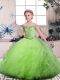 New Style Sleeveless Tulle Lace Up Kids Formal Wear for Party and Sweet 16 and Wedding Party