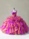 Edgy Ball Gowns Sleeveless Multi-color 15 Quinceanera Dress Zipper