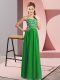 Floor Length Green Dress for Prom Sweetheart Sleeveless Lace Up