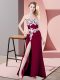 Unique Sweetheart Sleeveless Chiffon Prom Dresses Lace and Appliques Zipper