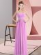 Discount Lilac Empire Sweetheart Sleeveless Chiffon Floor Length Zipper Beading