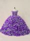 Graceful Sleeveless Beading and Ruffles Lace Up Quinceanera Gowns with Multi-color