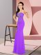 Hot Selling Lavender Zipper Sweetheart Beading Homecoming Dress Chiffon Sleeveless