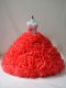 Modest Red Sleeveless Court Train Beading and Ruffles 15 Quinceanera Dress Modest Red Sleeveless Court Train Beading and Ruffles 15 Quinceanera Dress
