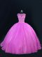 Lilac Scoop Neckline Beading and Lace Quince Ball Gowns Sleeveless Lace Up