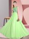 Romantic Floor Length Empire Sleeveless Court Dresses for Sweet 16 Backless