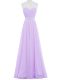 Sophisticated Chiffon Sleeveless Floor Length Prom Gown and Beading