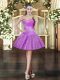 Best Sweetheart Sleeveless Organza Prom Party Dress Beading and Ruffles Lace Up