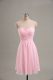 Sweetheart Sleeveless Chiffon Homecoming Dress Ruching Zipper
