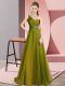 Smart Chiffon Sleeveless Evening Dress Brush Train and Beading