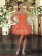 Custom Designed Sleeveless Ruffled Layers Lace Up Prom Dress