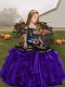 On Sale Sleeveless Organza Floor Length Lace Up Little Girls Pageant Dress Wholesale in Purple with Embroidery and Ruffles On Sale Sleeveless Organza Floor Length Lace Up Little Girls Pageant Dress Wholesale in Purple with Embroidery and Ruffles