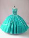 Scoop Sleeveless Tulle Sweet 16 Quinceanera Dress Beading Zipper