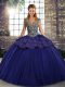 Sleeveless Beading and Appliques Lace Up Quinceanera Dress