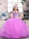Stylish Sleeveless Beading Lace Up Girls Pageant Dresses